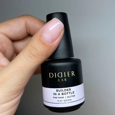 Gel constructor en botella - Pink Mask Glitter | Didier Lab - 15ml