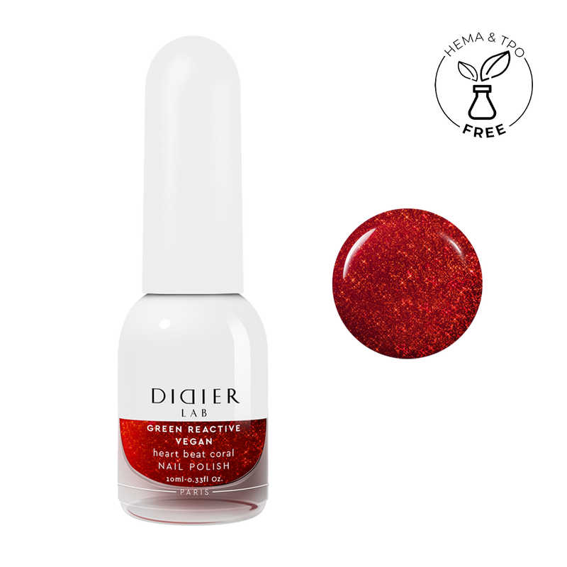 Esmalte vegano - Heart beat coral | Didier Lab - 10ml